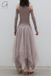 marc le bihan off shoulder turtleneck top 26952 E23 ROSE ANCIEN
